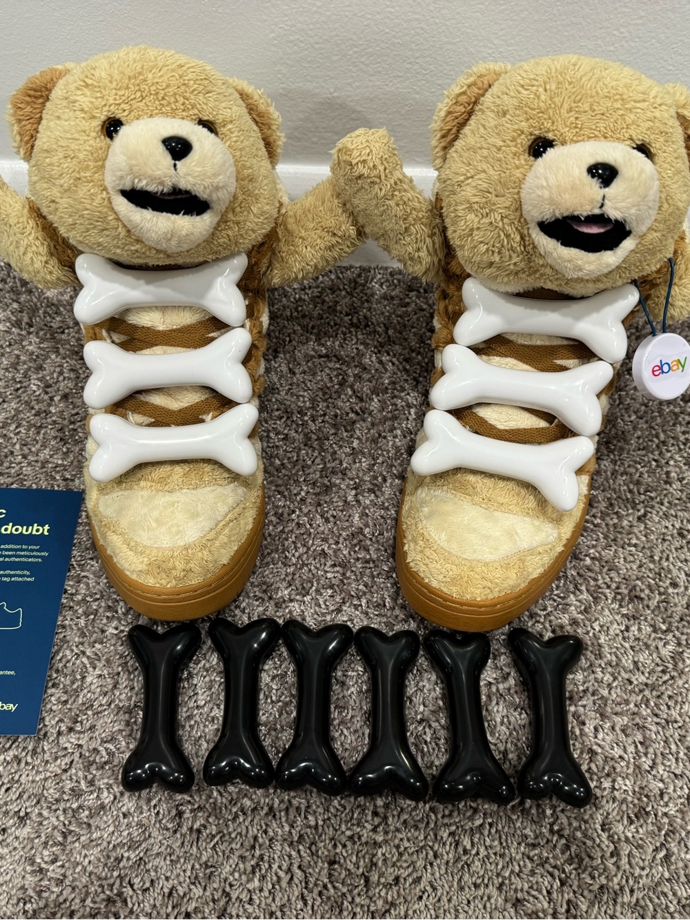 2 sets of Adidas Jeremy Scott Bones